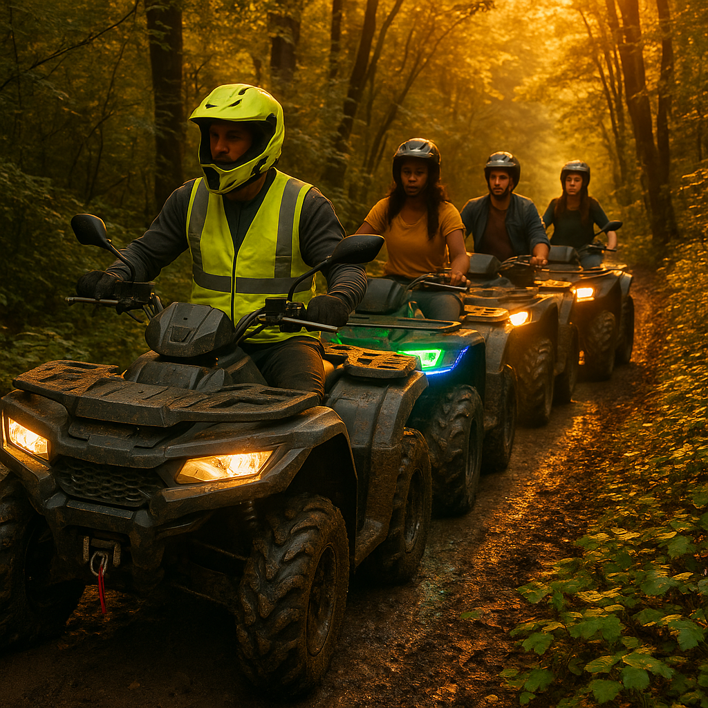 Randonnée en quad avec un moniteur